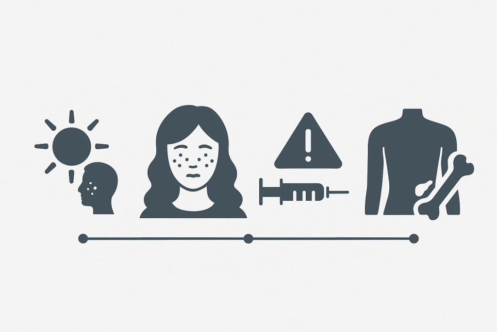 Основные причины гиперпигментации